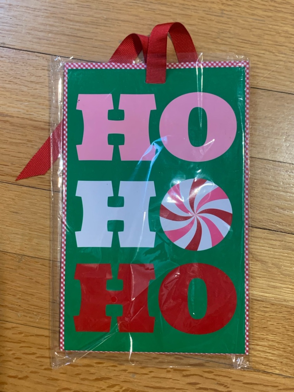 Bath & Body Works Christmas Ho Ho Ho Gift Bag Small w Tissue Paper Brand New